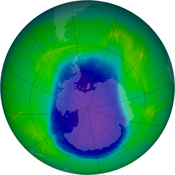 Ozone Map 2009-11-02